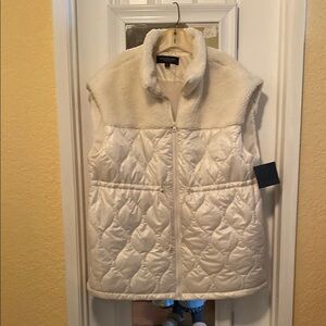 Marc New York Women's White Quilted Vest